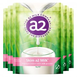 【排单发货】【a2白金 新西兰发货】【顺丰空运】【6袋】A2 成人奶粉 脱脂高钙奶粉 1kg/袋 6袋  保质期2027.8左右